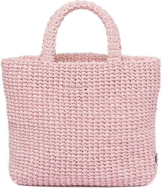 Prada Geweven shopper Roze