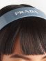 Prada Haarband met logoprint Blauw - Thumbnail 3