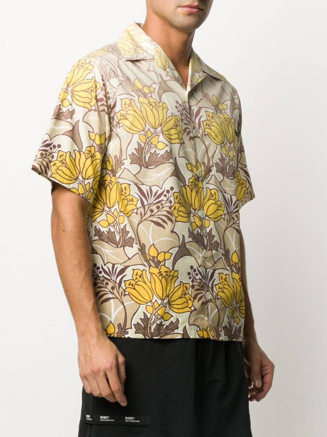 Prada Overhemd met bloemenprint Geel
