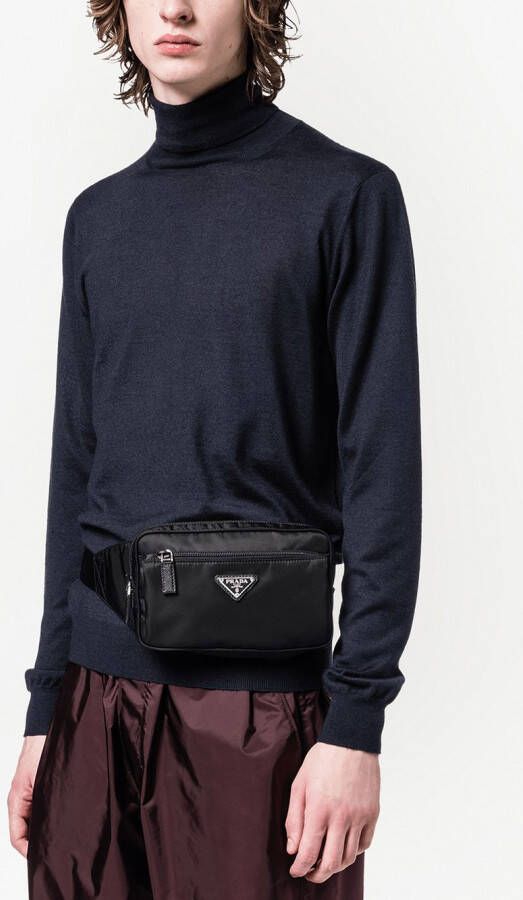 Prada Heuptas met logoplakkaat Zwart