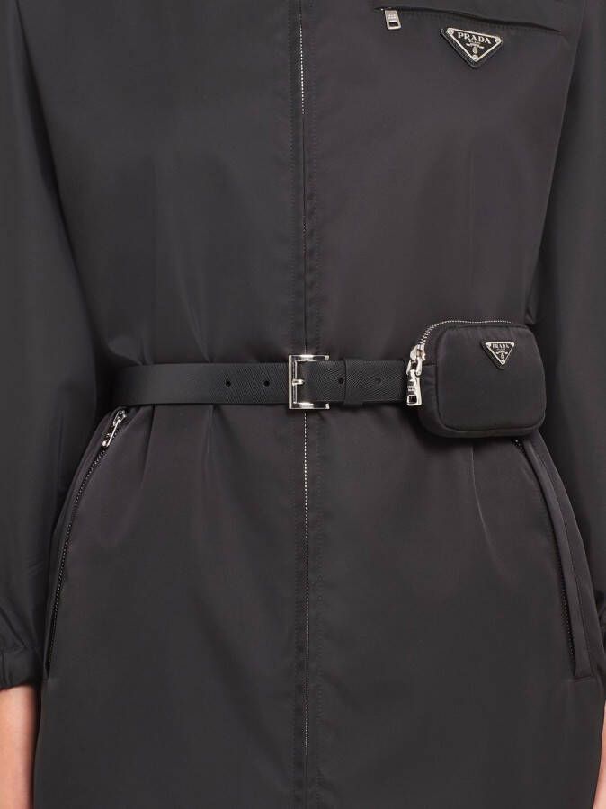 Prada Heuptas met logoplakkaat Zwart
