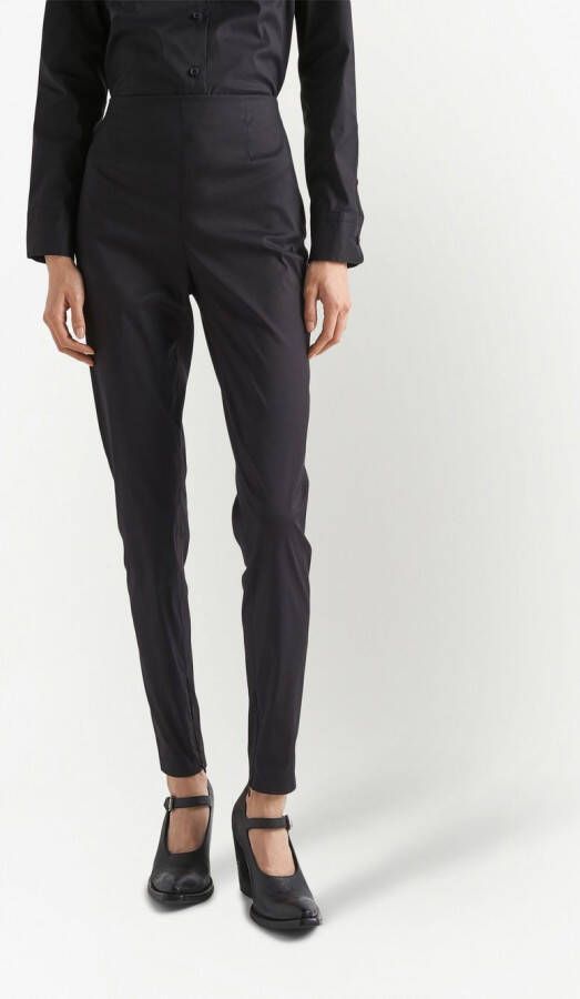 Prada High waist broek Zwart