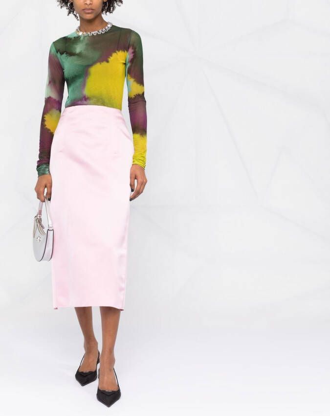 Prada High waist rok Roze