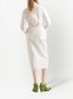 Prada Midi-rok op papierbasis Wit - Thumbnail 3
