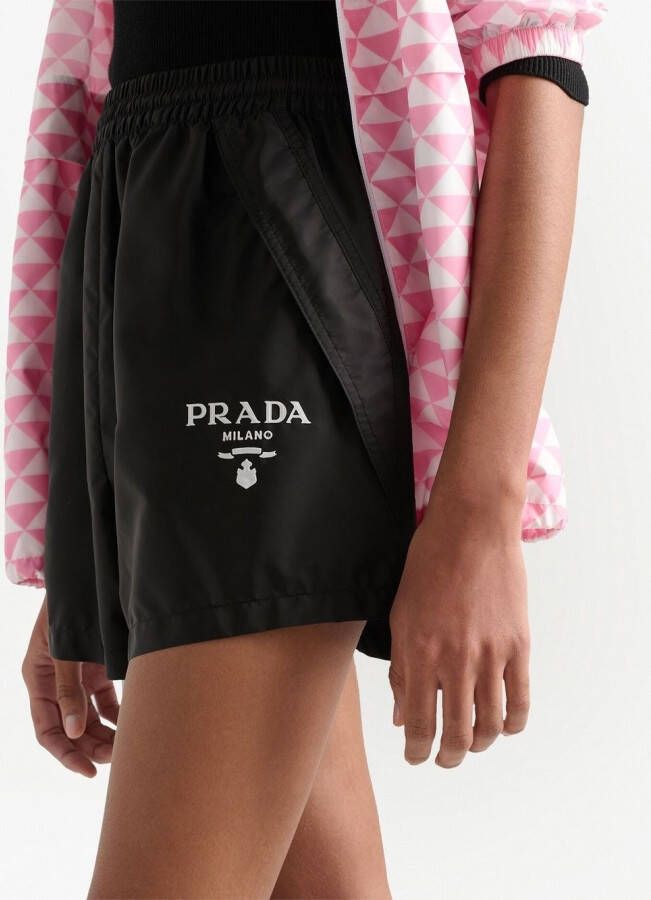 Prada High waist shorts Zwart