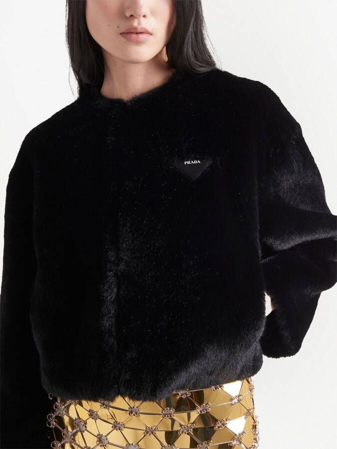 Prada Jack met logo Zwart