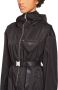 Prada Re-Nylon jack met capuchon en buidel Zwart - Thumbnail 4