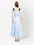 Prada Jurk met bloemenprint Blauw - Thumbnail 4