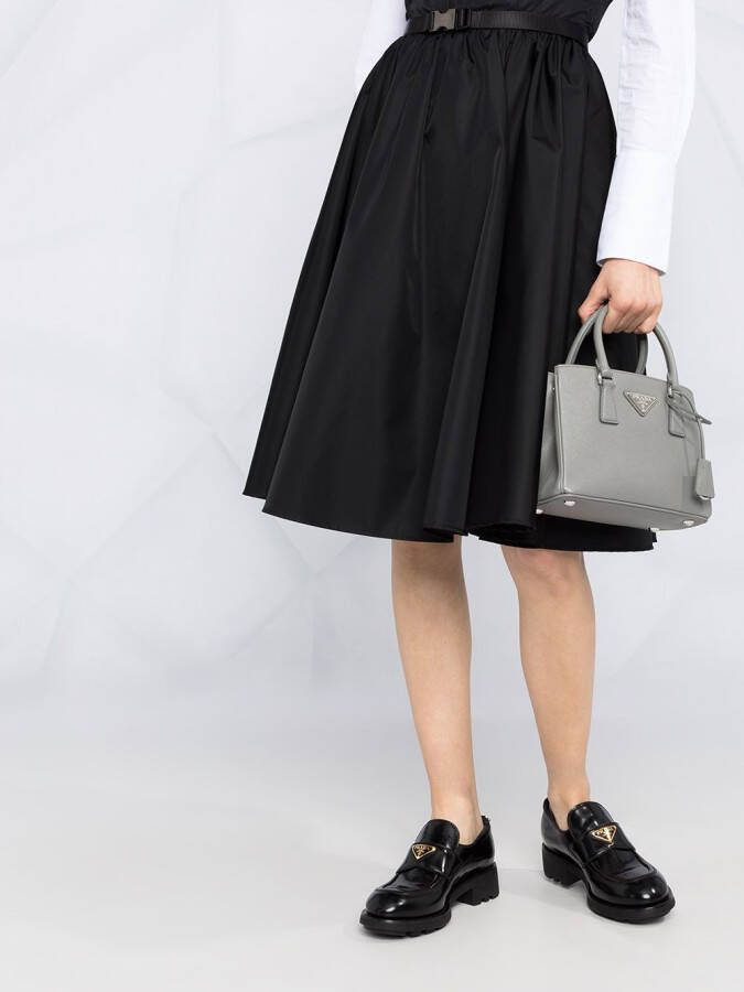Prada Jurk met logoplakkaat Zwart