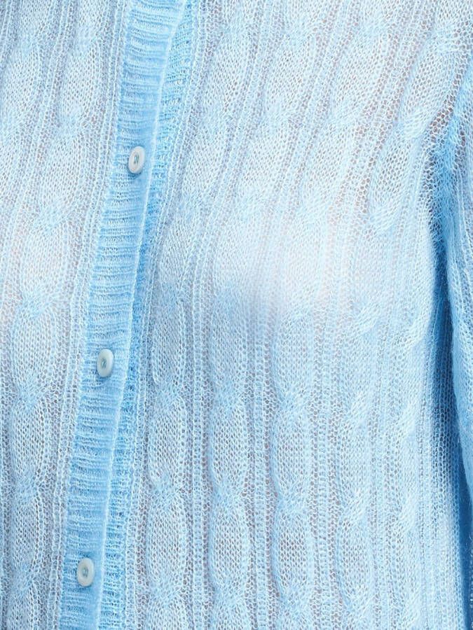 Prada Kabelgebreid vest Blauw