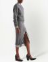 Prada Kasjmier-wollen rok met split Grijs - Thumbnail 2