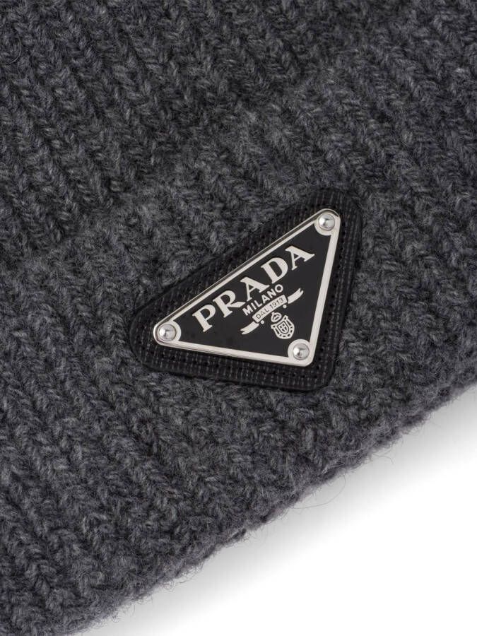 Prada Kasjmier muts Grijs