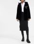 Prada Omkeerbare lammy coat Zwart - Thumbnail 2