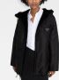 Prada Omkeerbare lammy coat Zwart - Thumbnail 5