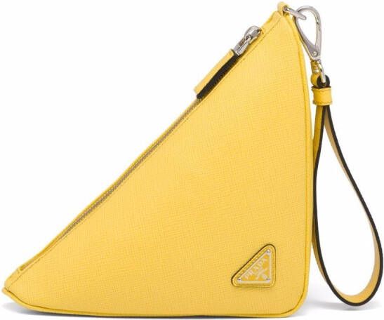 Prada Leren buidel Geel