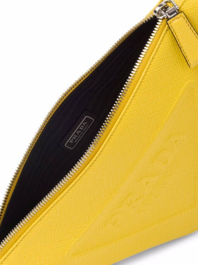 Prada Leren buidel Geel