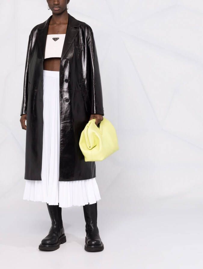 Prada Leren jas Zwart