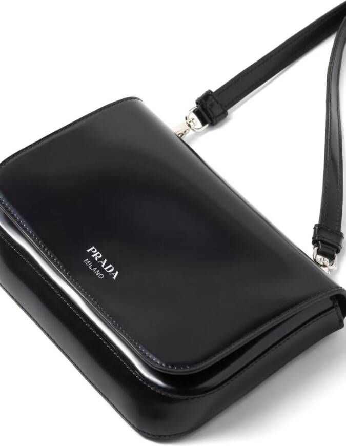 Prada Leren tas Zwart