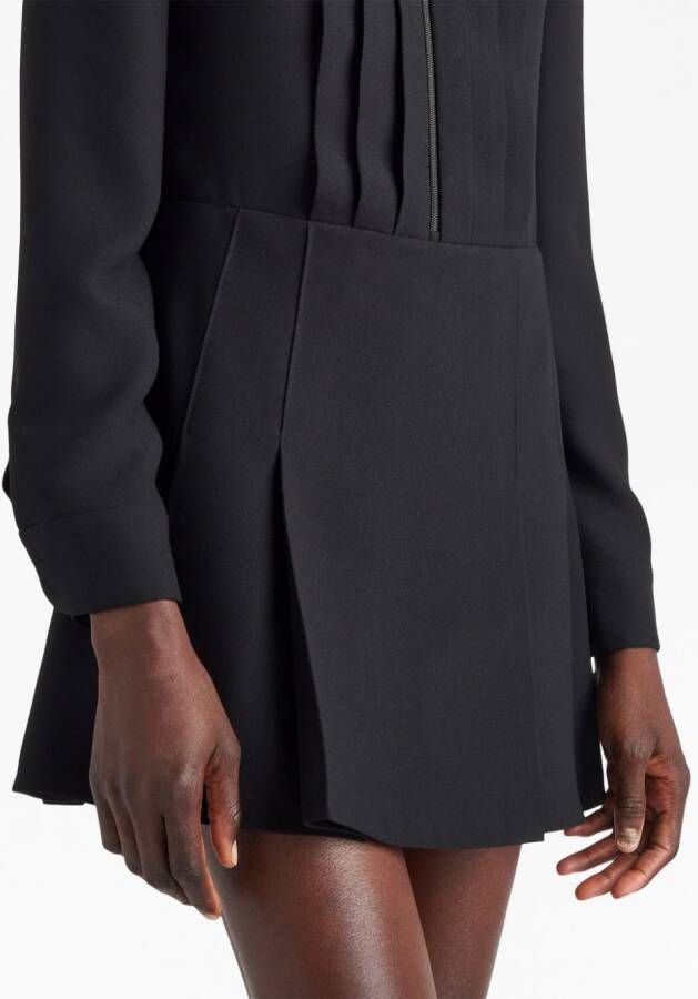 Prada Leren mini-jurk Zwart