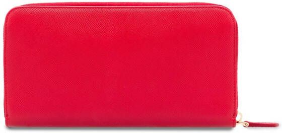 Prada leren portemonnee Rood