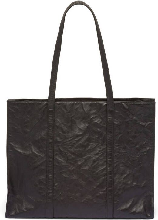 Prada Leren shopper Zwart