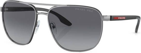 Prada Linea Rossa Zonnebril met logoprint Grijs