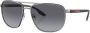 Prada Linea Rossa Zonnebril met logoprint Grijs - Thumbnail 2