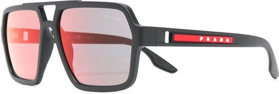 Prada Eyewear Zonnebril met piloten montuur Zwart