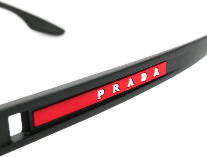 Prada Eyewear Zonnebril met piloten montuur Zwart