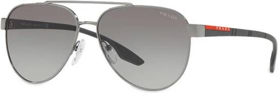 Prada Eyewear Zonnebril met piloten montuur Zwart