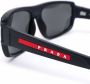 Prada Linea Rossa Zonnebril met rechthoekig montuur Grijs - Thumbnail 3
