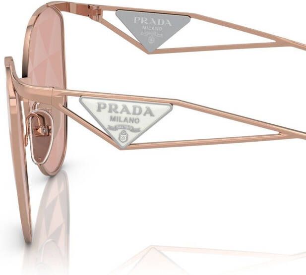 Prada Eyewear Zonnebril met logo Roze