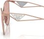 Prada Eyewear Zonnebril met logo Roze - Thumbnail 3