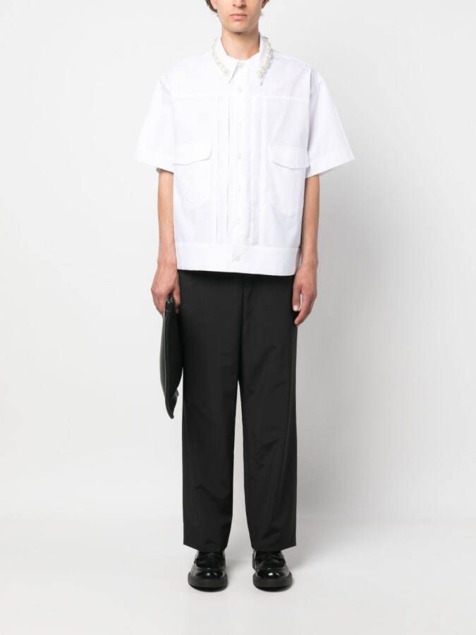 Prada Broek met logopatch Zwart