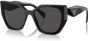 Prada Eyewear Zonnebril met cat-eye montuur Zwart - Thumbnail 2