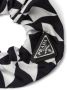 Prada Twill scrunchie met logo Zwart - Thumbnail 2