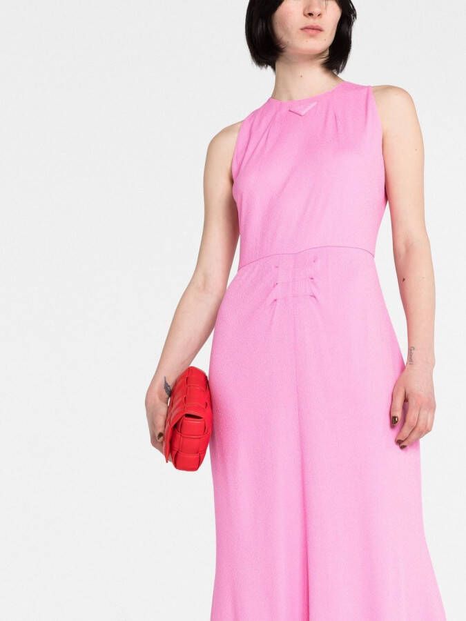 Prada Maxi-jurk met logo Roze