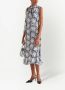 Prada Midi-jurk met bloemenprint Wit - Thumbnail 2