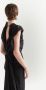 Prada Midi-jurk met gedrapeerd detail Zwart - Thumbnail 5