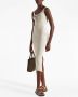 Prada Midi-jurk met logo Beige - Thumbnail 2