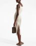 Prada Midi-jurk met logo Beige - Thumbnail 3
