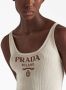 Prada Midi-jurk met logo Beige - Thumbnail 4