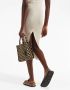 Prada Midi-jurk met logo Beige - Thumbnail 5