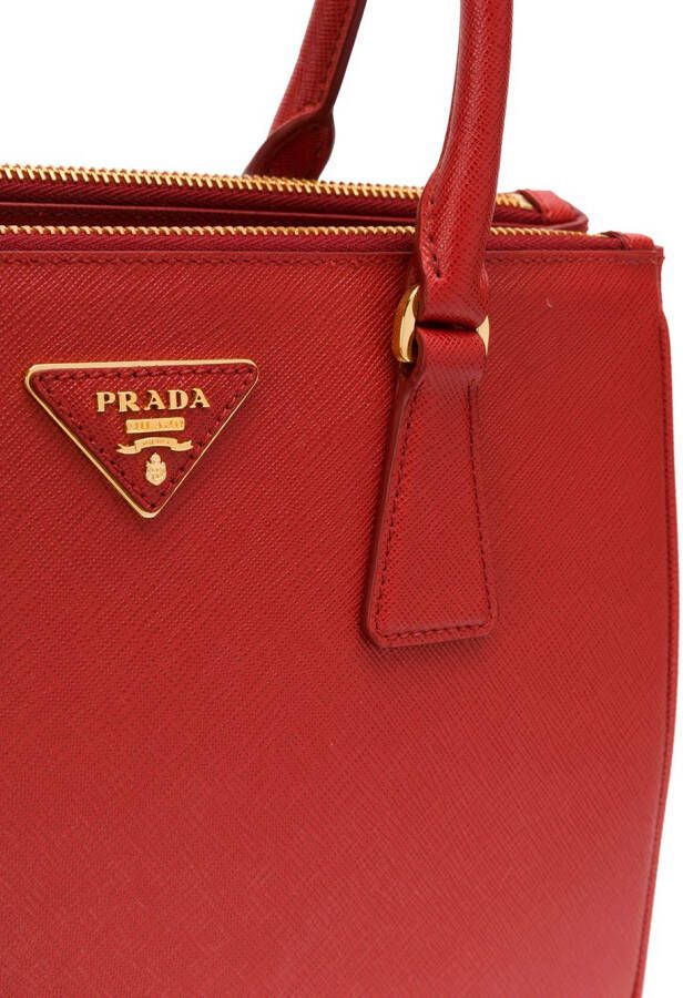 Prada mini Galleria tote Rood