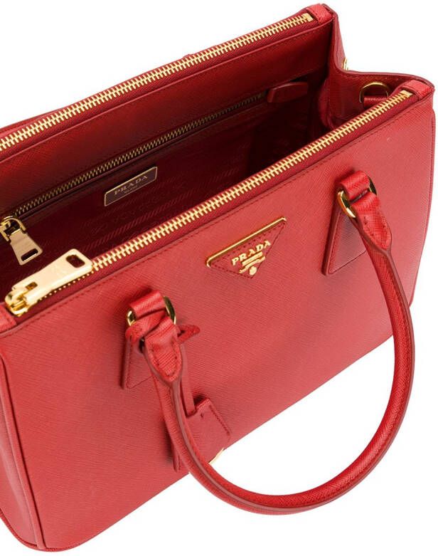Prada mini Galleria tote Rood