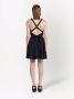 Prada Mini-jurk met open rug Zwart - Thumbnail 4