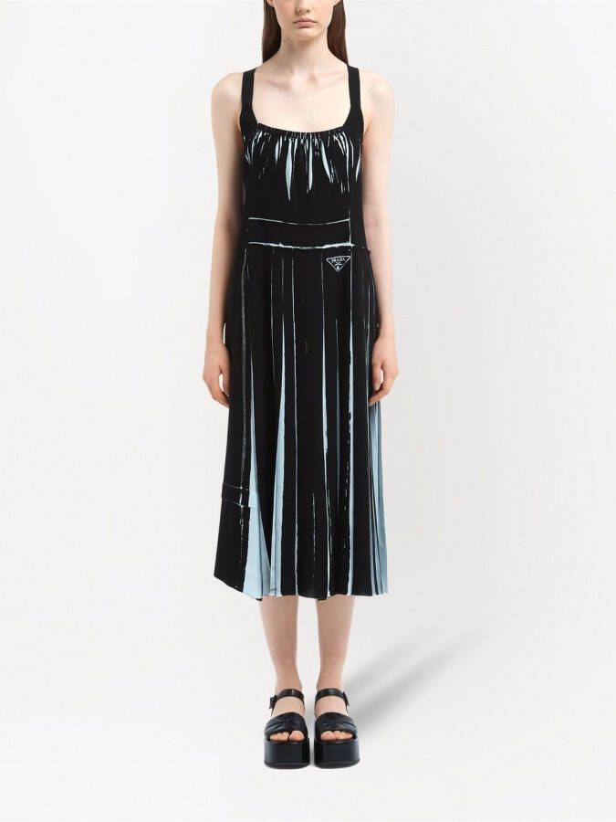 Prada Mouwloze jurk Zwart