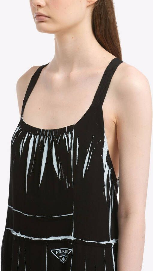 Prada Mouwloze jurk Zwart
