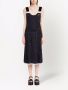 Prada Mouwloze midi-jurk Zwart - Thumbnail 2