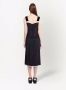 Prada Mouwloze midi-jurk Zwart - Thumbnail 4